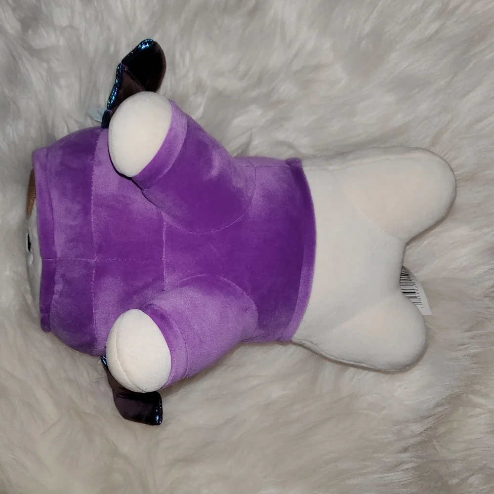 PlayRight Purple Plush Dog With Dragon Costume